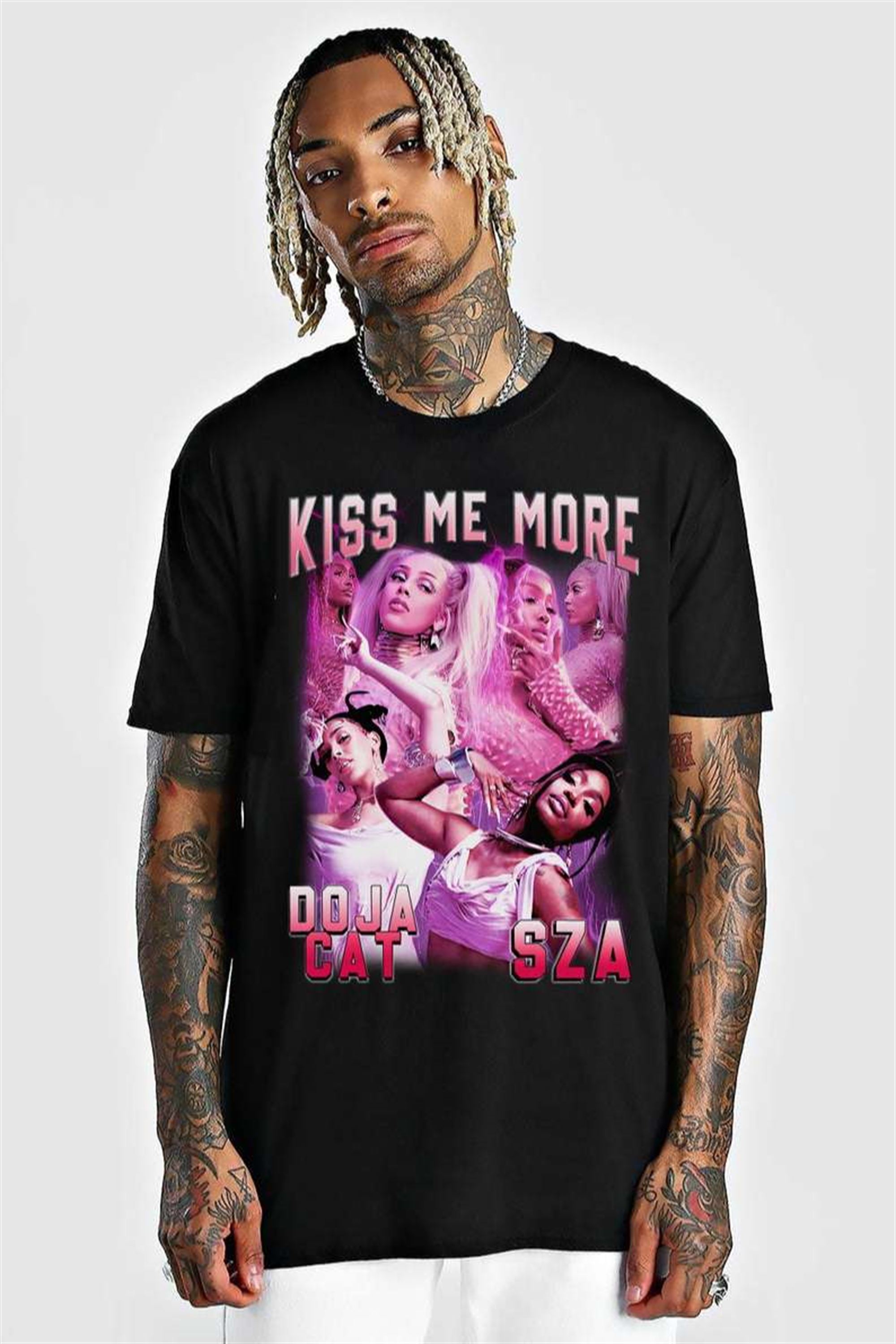 Doja Cat X Sza Kiss Me More Vintage Classic Unisex T Shirt Size Up To 5xl
