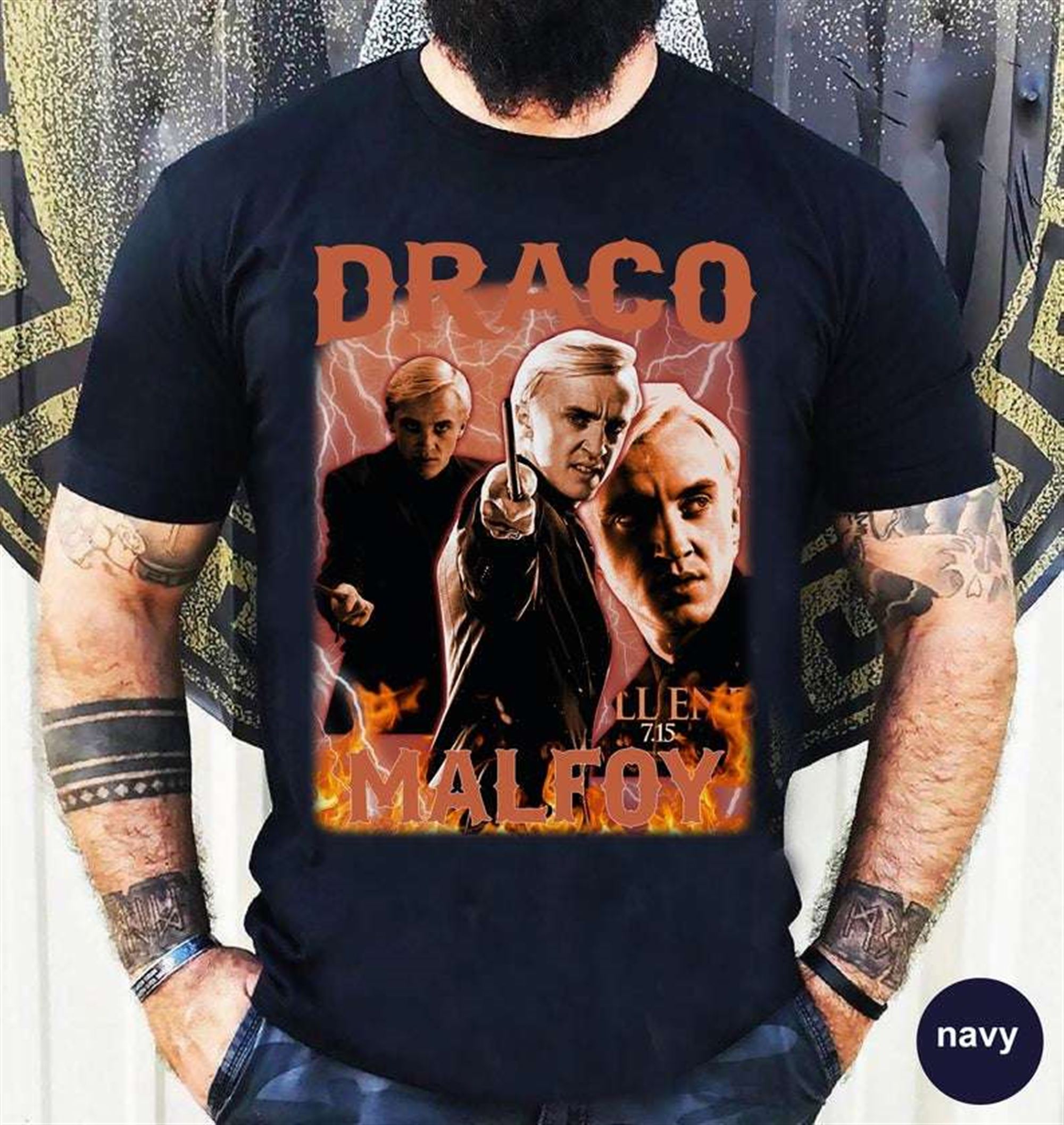 Draco Malfoy Vintage Classic Unisex T Shirt Plus Size Up To 5xl