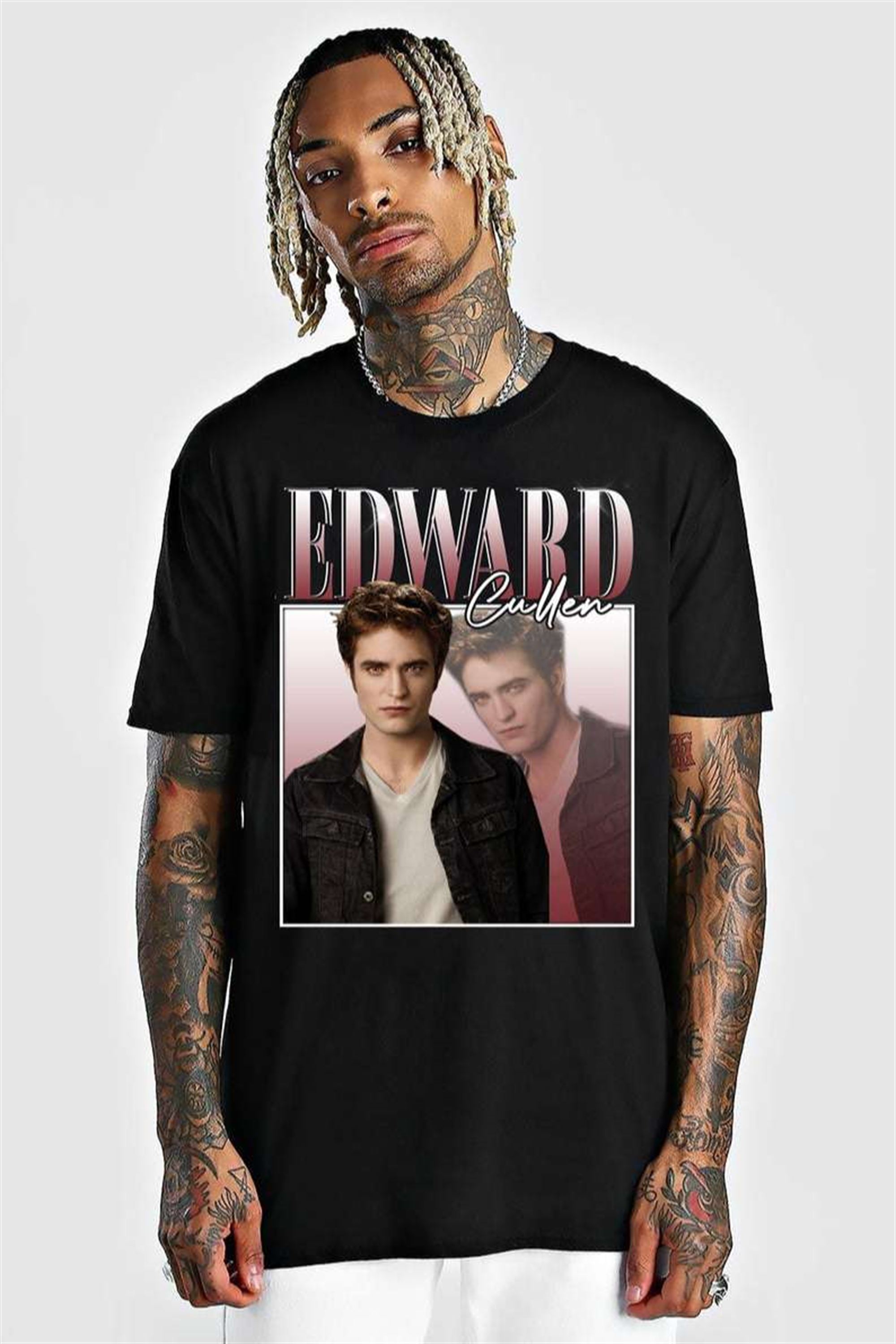 Edward Cullen Robbert Pattinson Vintage Classic Unisex T Shirt Full Size Up To 5xl