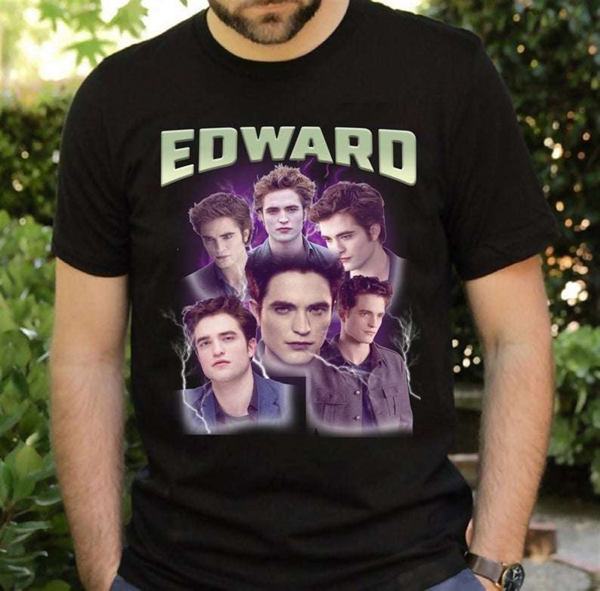 Edward Cullen Robert Pattinson Classic T Shirt Full Size Up To 5xl