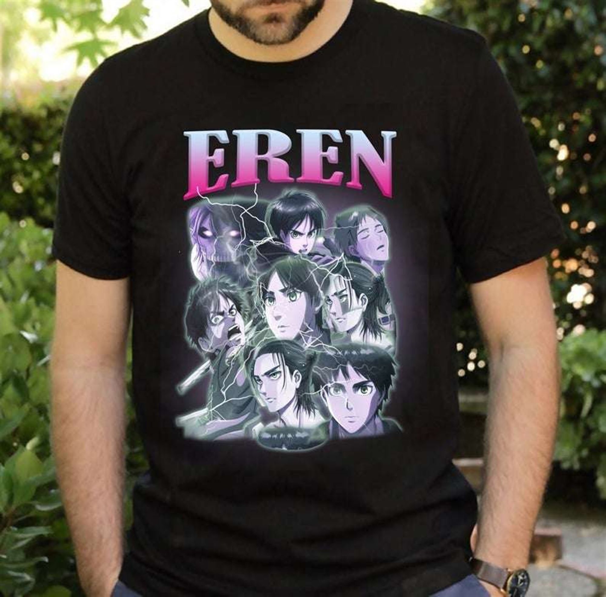 Eren Yeager Attack On Titan Classic T Shirt Full Size Up To 5xl