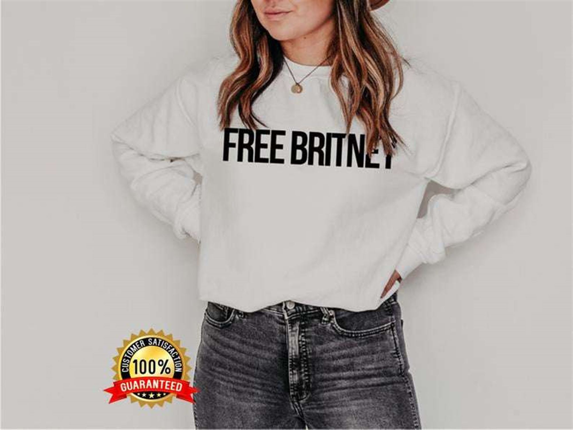 Free Britney Crewneck Sweatshirt T Shirt Plus Size Up To 5xl