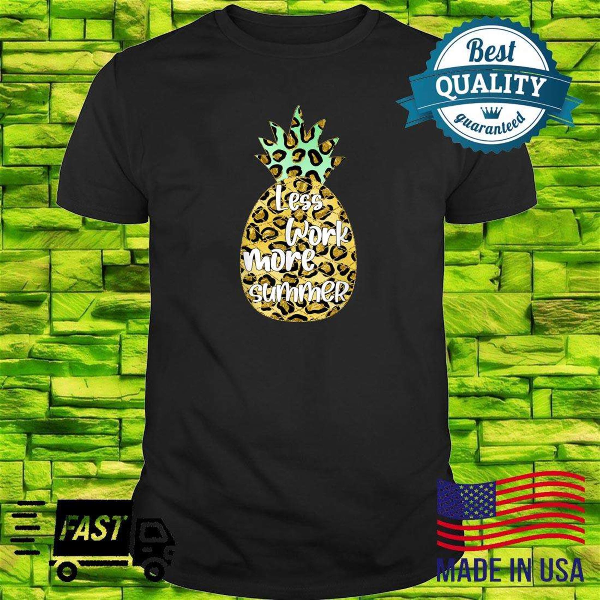 Funny Pineapple Hawaiian Tropical Fruit Plussize T-shirt Size Up To 5xl