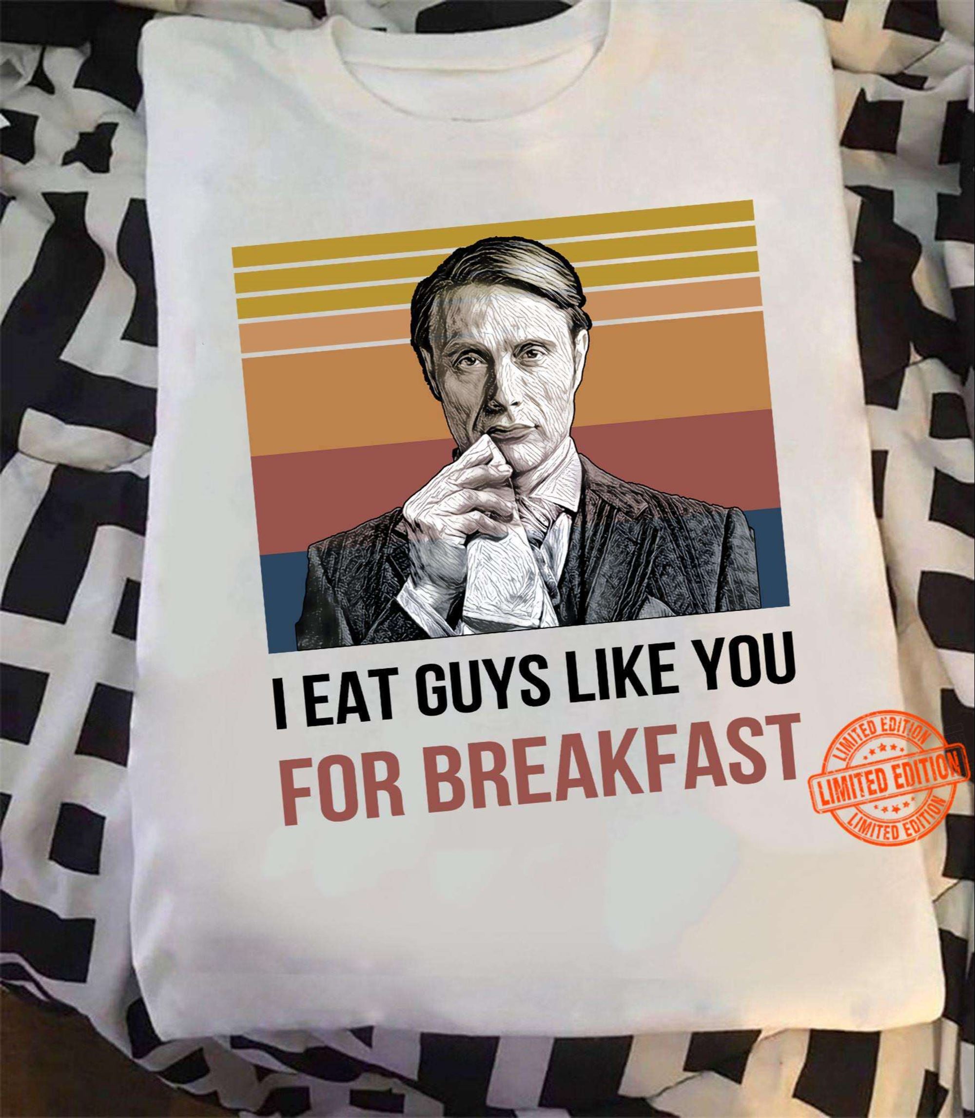 Halloween Hannibal I Eat Guys Like You For Breakfast T-shirt Plus Size Up To 5xl