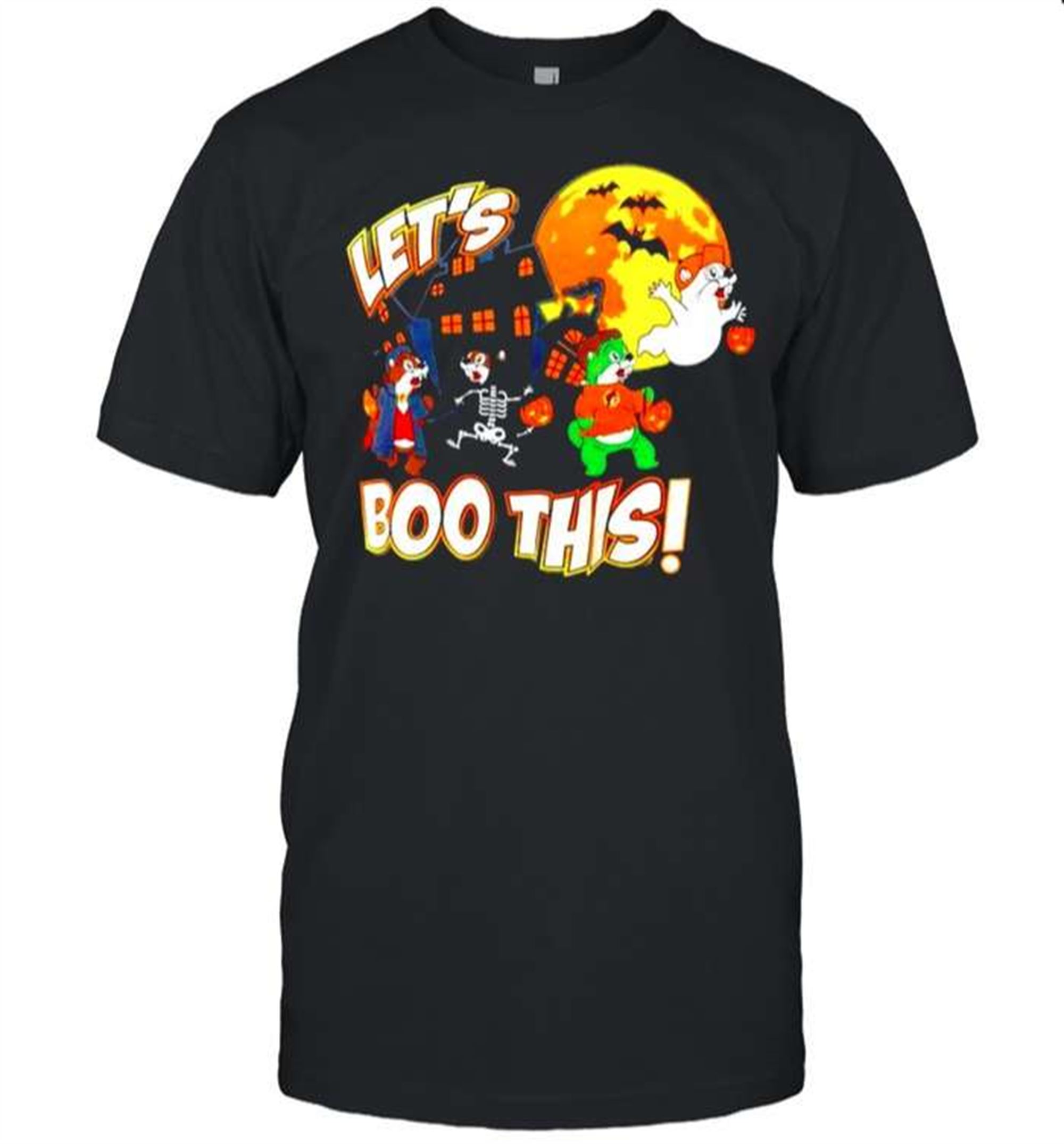Halloween Lets Boo This T-shirt Full Size Up To 5xl
