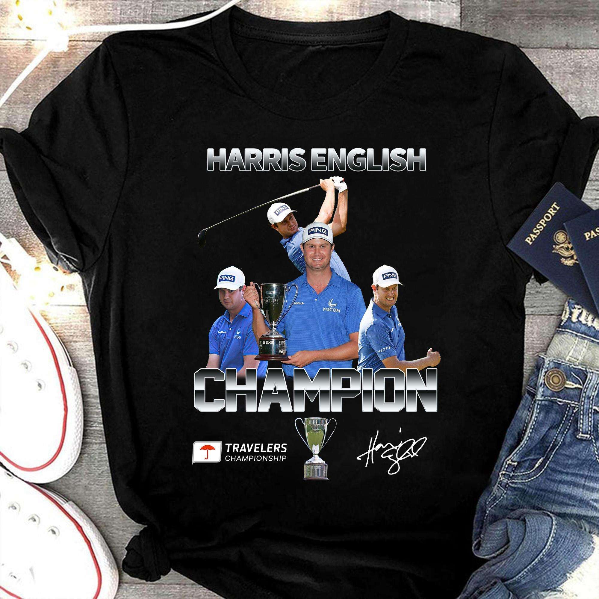 Harris English Travelers Championship Pga Tour Golf Classic Unisex T Shirt Size Up To 5xl