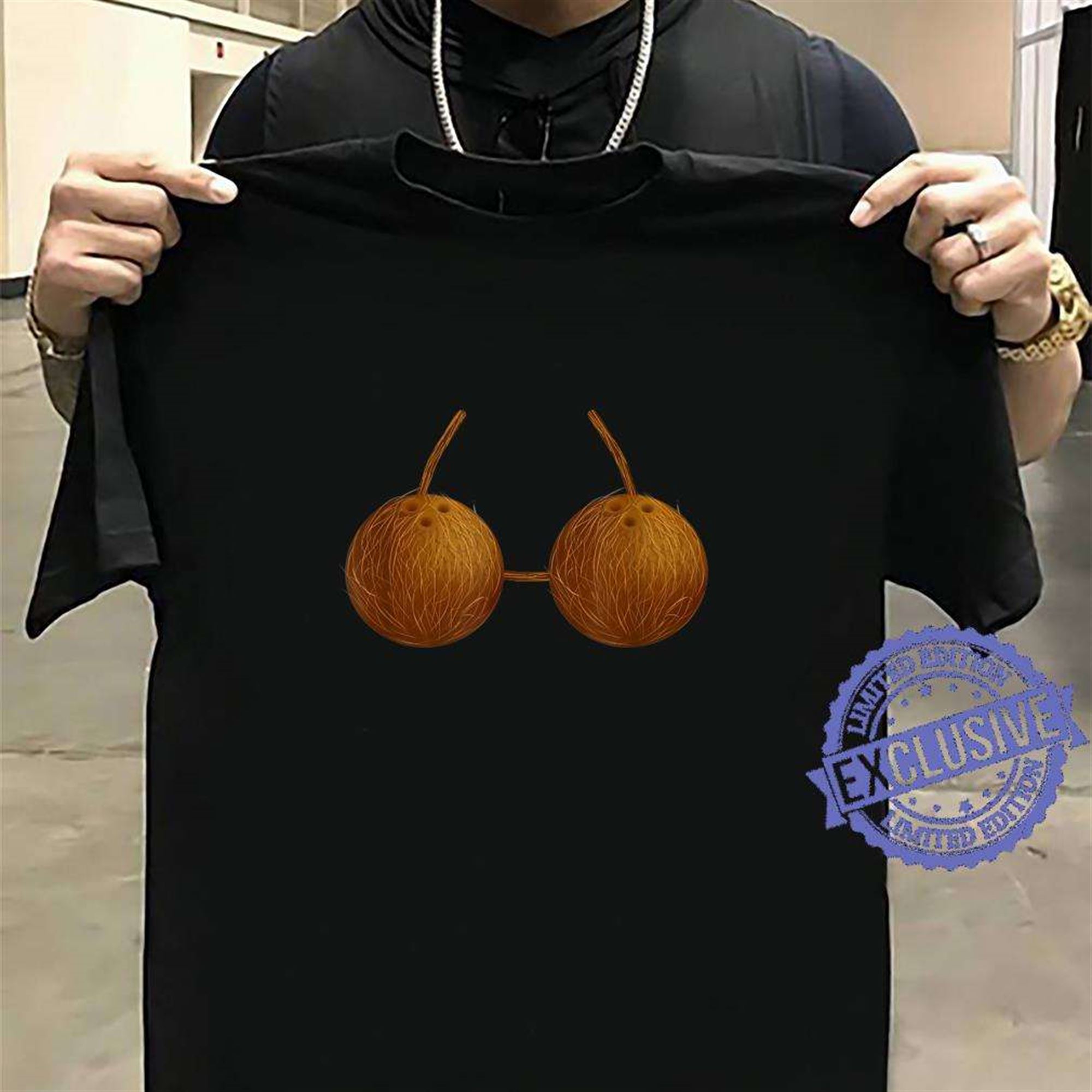 Hawaiian Coconut Bra Cool Halloween Costume T-shirt Size Up To 5xl