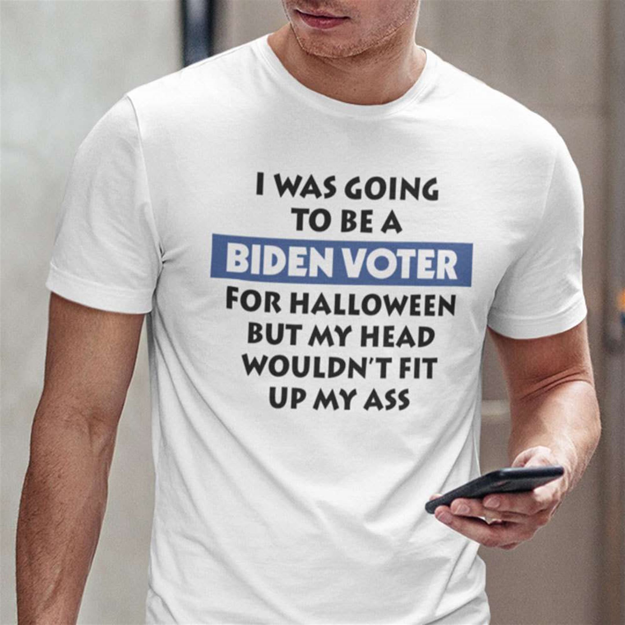 I Was Going To Be Biden Voter For Halloween T-shirt Plus Size Up To 5xl