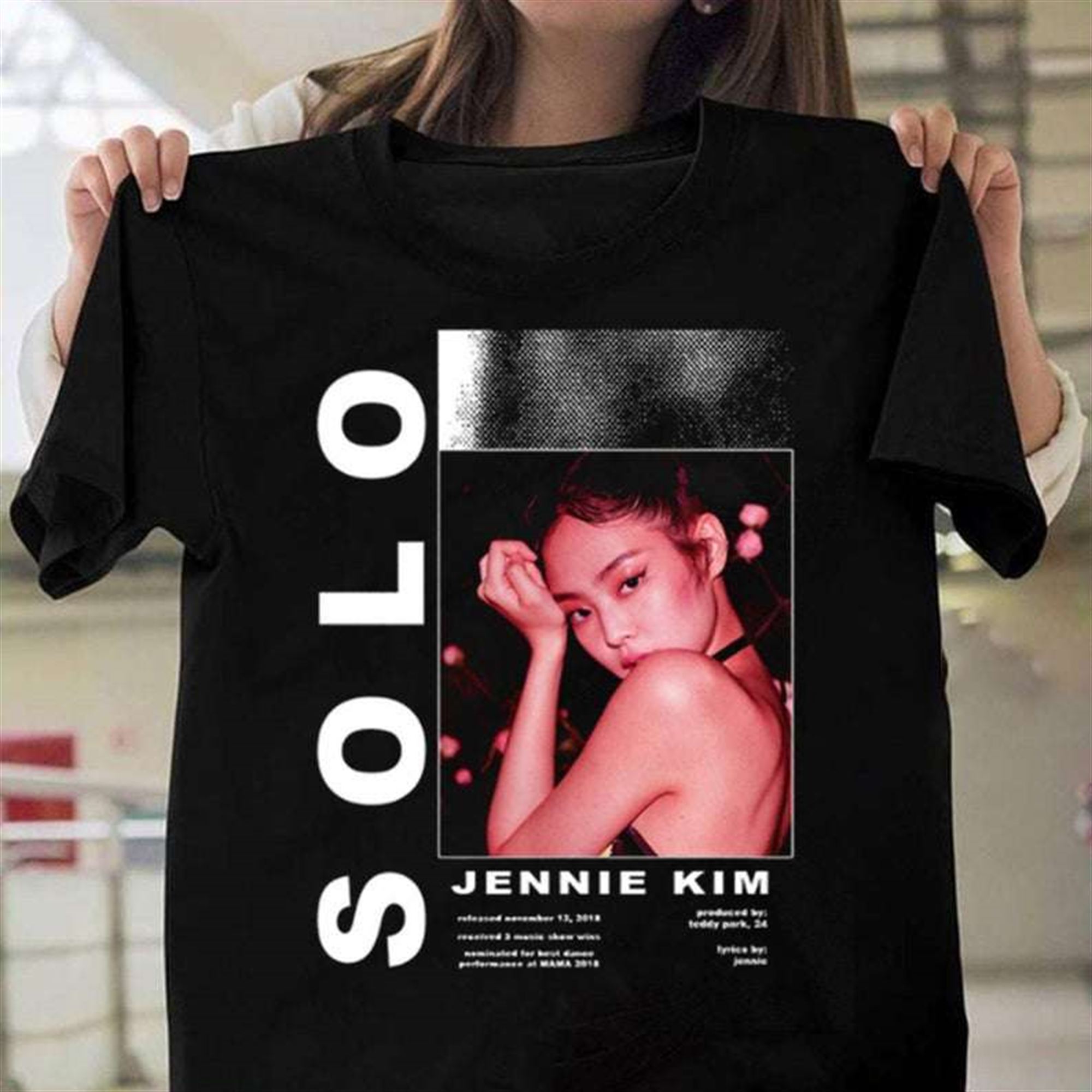 Jennie Blackpink Solo T-shirt Plus Size Up To 5xl