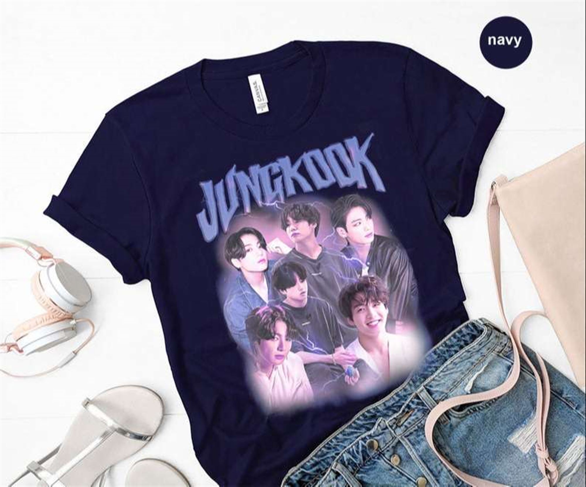 Jeon Jungkook Vintage Classic Unisex T Shirt Plus Size Up To 5xl