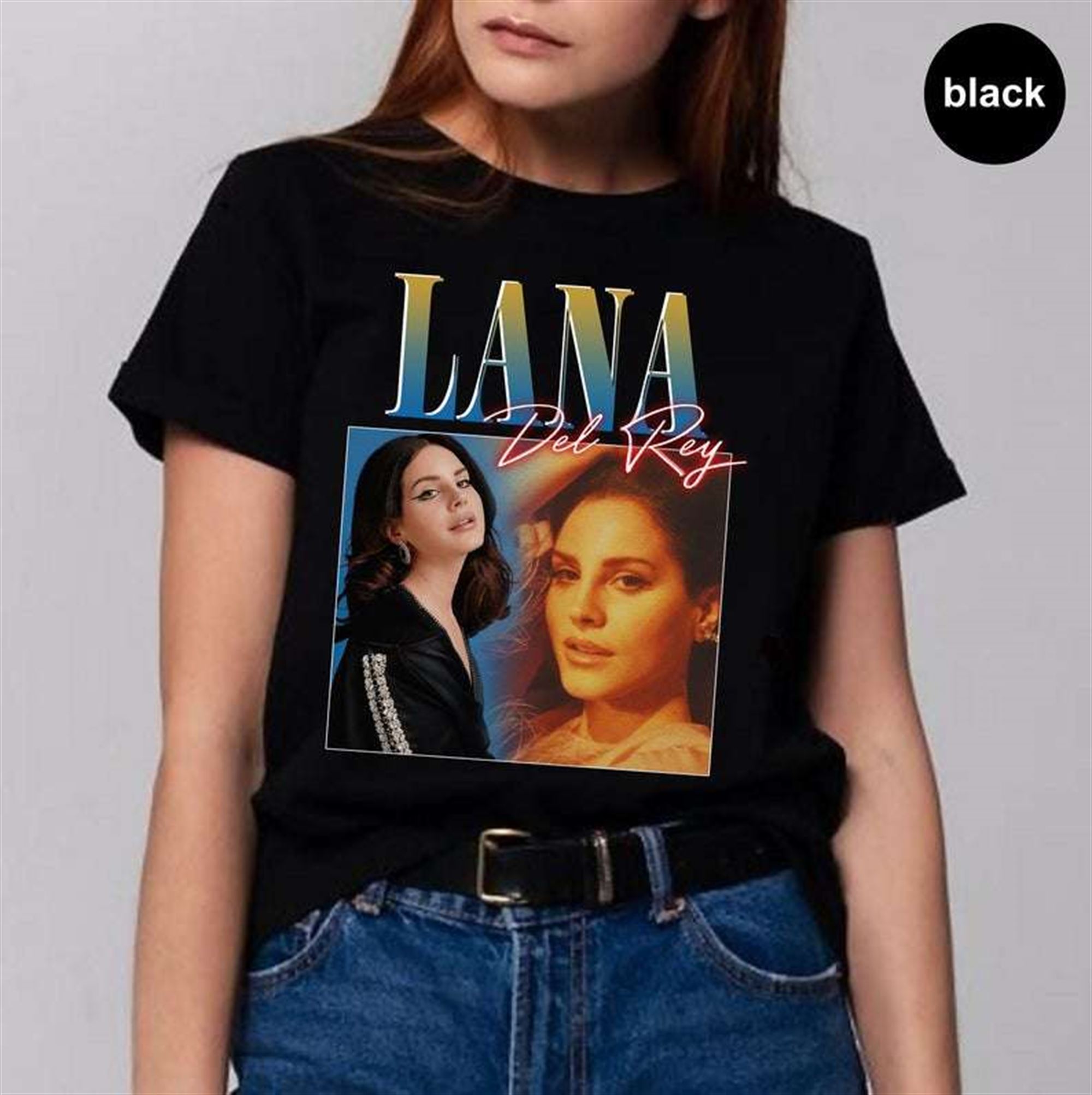 Lana Del Rey Pop Singer Vintage Classic Unisex T Shirt Full Size Up To 5xl