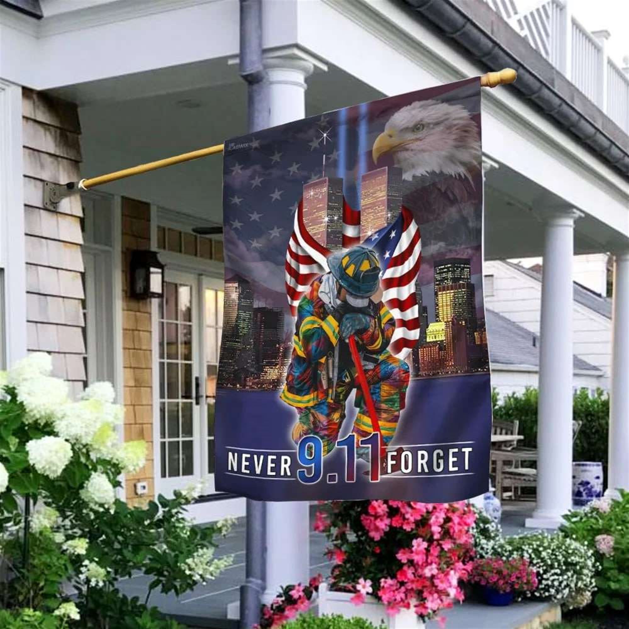 Never Forget September 11th American Flag Plus Size Up To 5xl