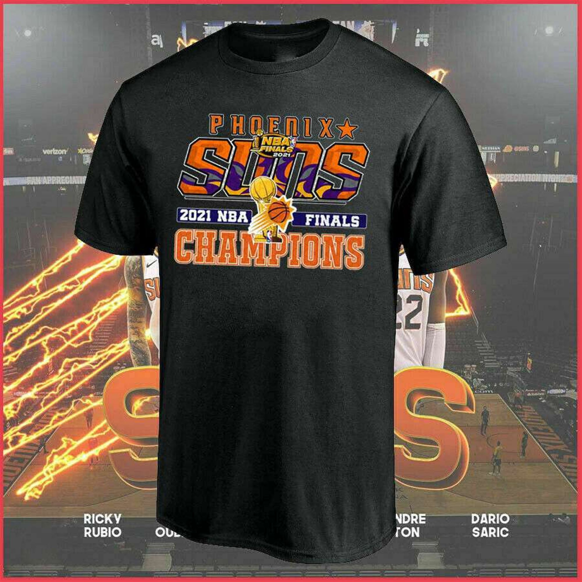 Phoenix Suns Nba Finals Nba Basketball Team Champ 2021 T-shirt Full Size Up To 5xl