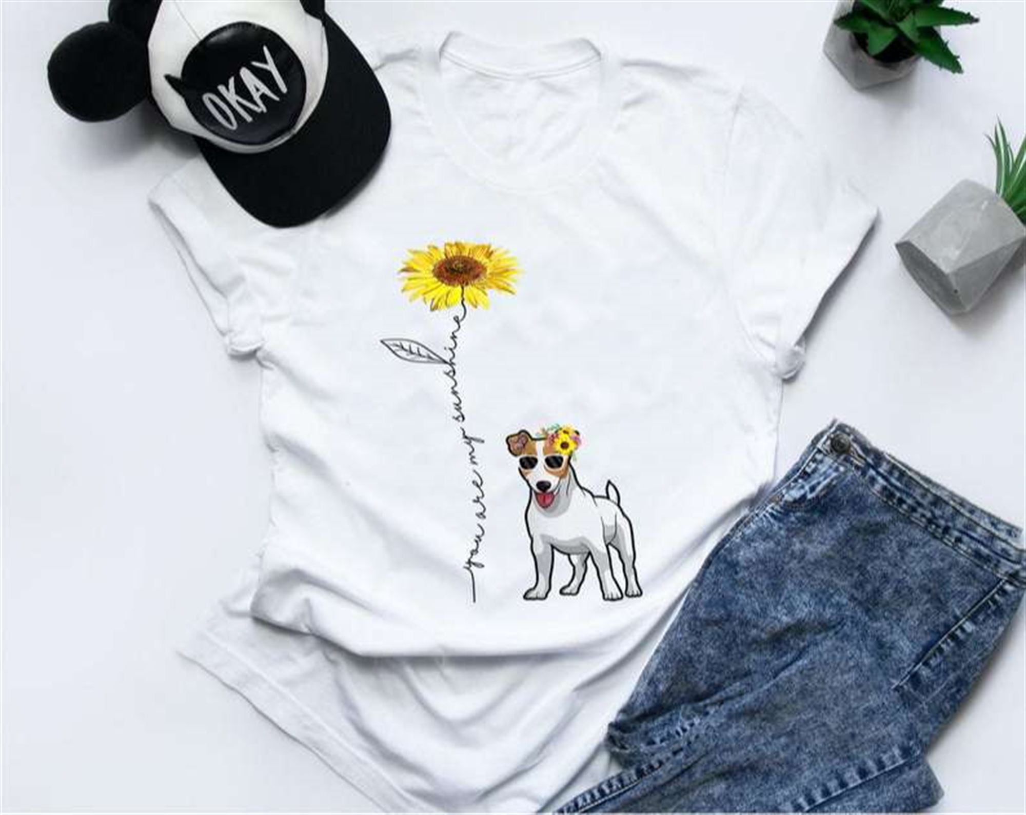 You Are My Sunshine Jack Russell Terrier T-shirt Full Size Up To 5xl