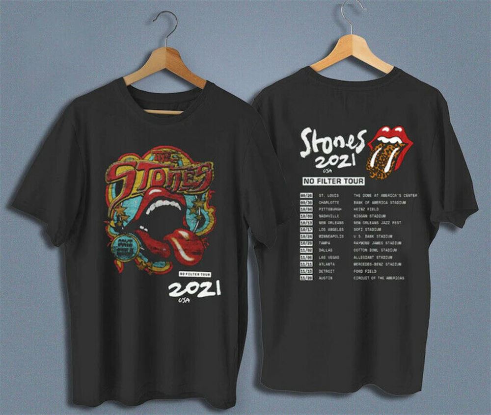 Hot Tour 2021the Rolling Stones No Filter Tour Concert T-shirt Usa Sizes