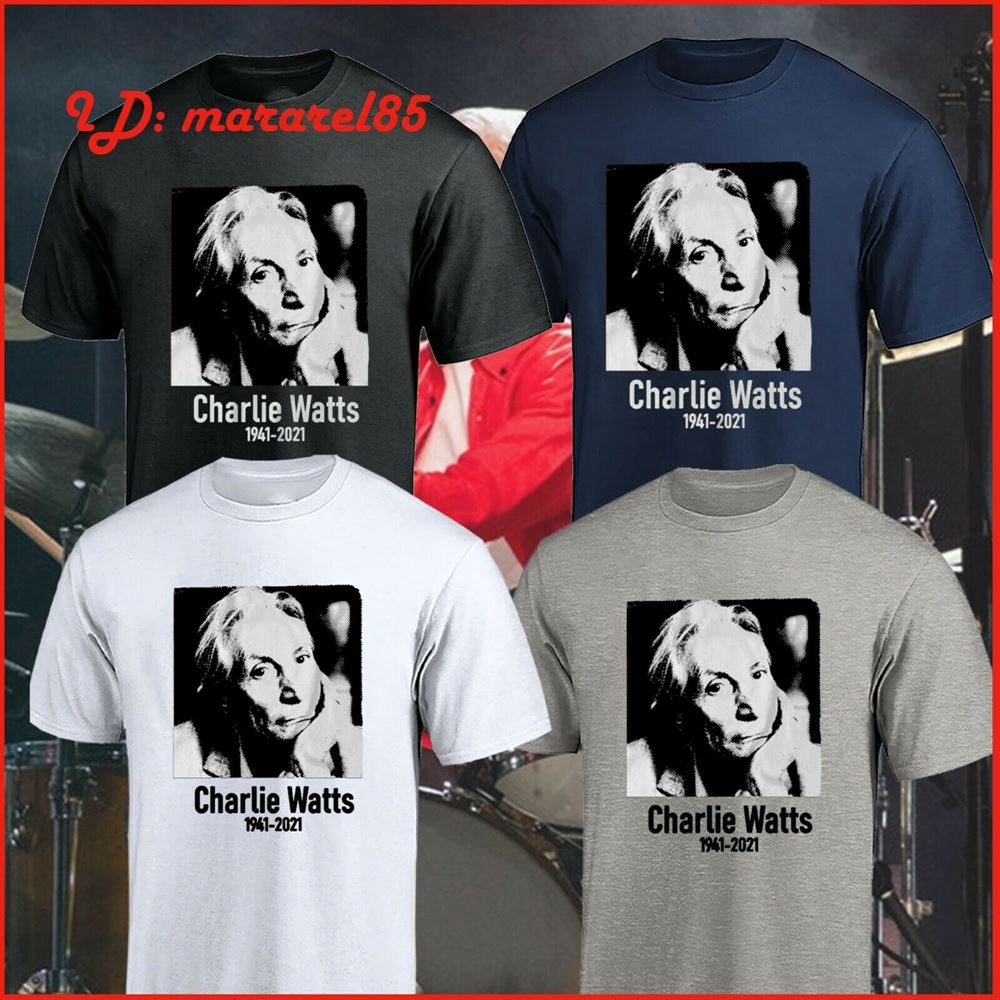 New Rip Charlie Watts T-shirt Drummer For The Rolling Stones T-shirt S ...