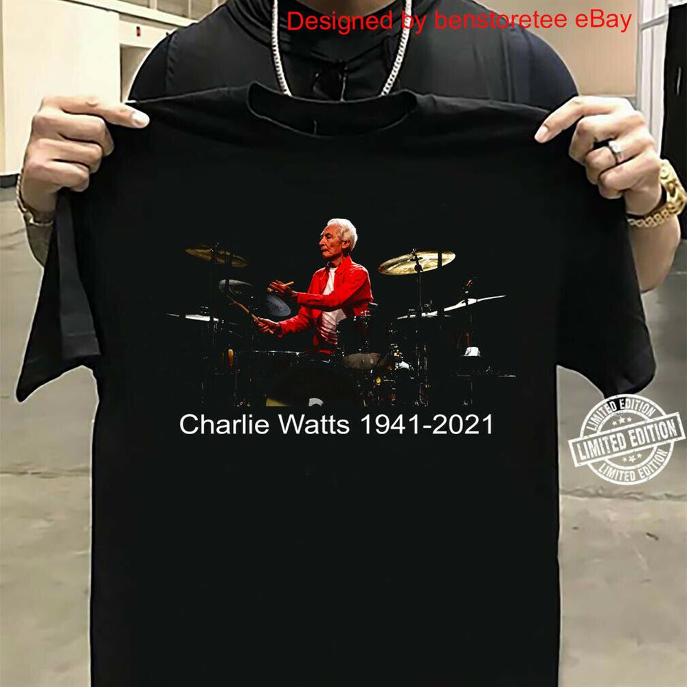 Rip Charlie Watts Rolling Stones Drummer The Legends Tshirt