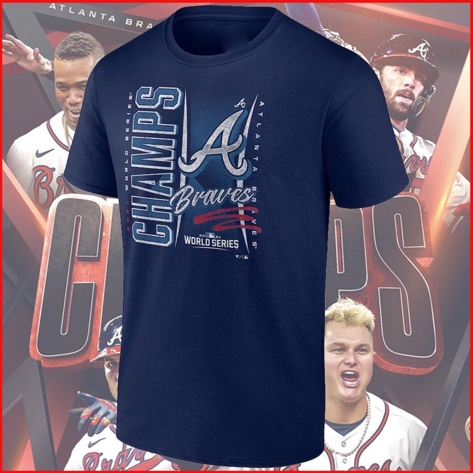 Atlanta Braves 2021 World Series Champions Locker Room T-shirt