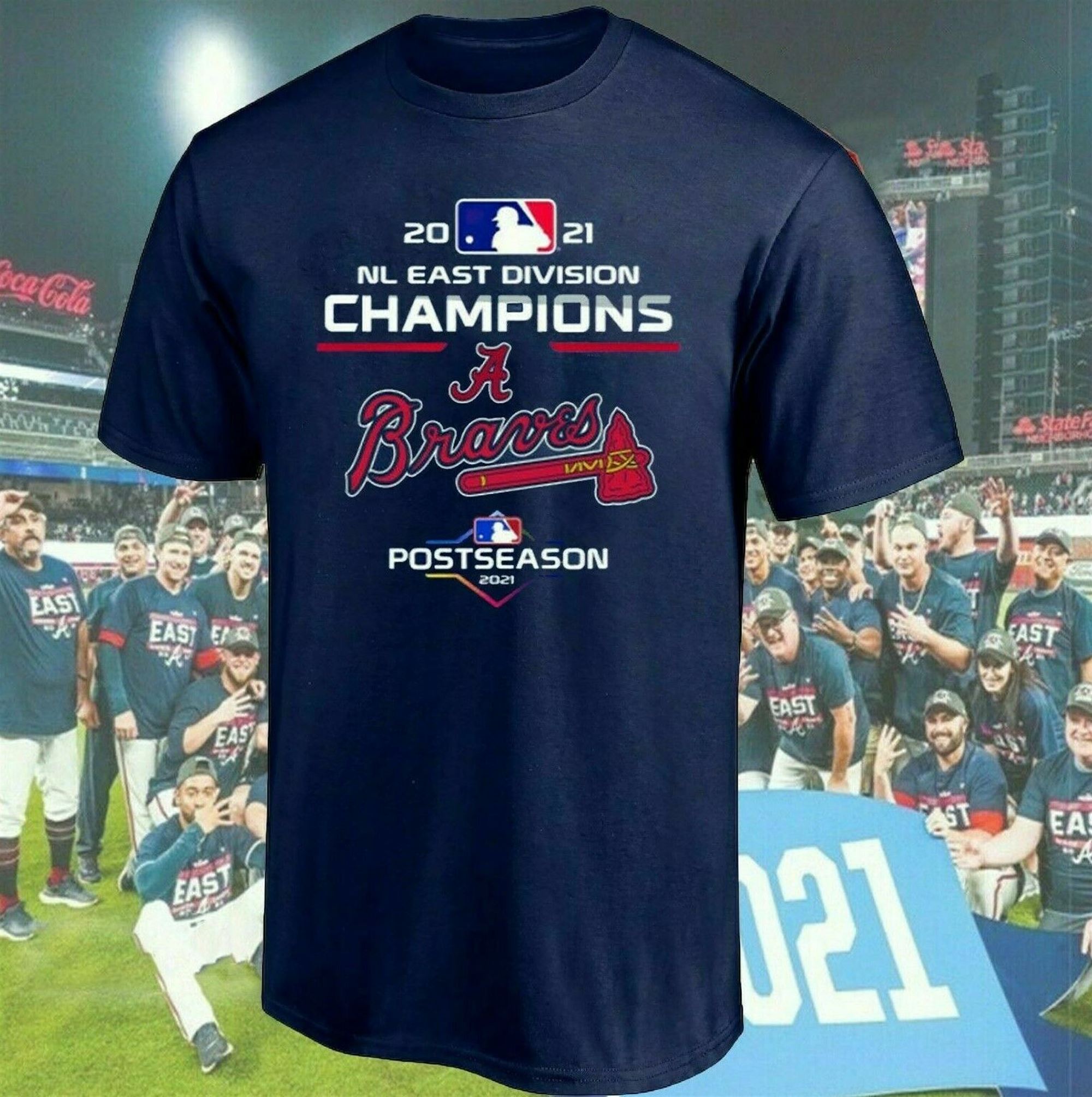 Atlanta Braves Baseball 2021 National League East Champs Fan Gift T-shirt S-5xl