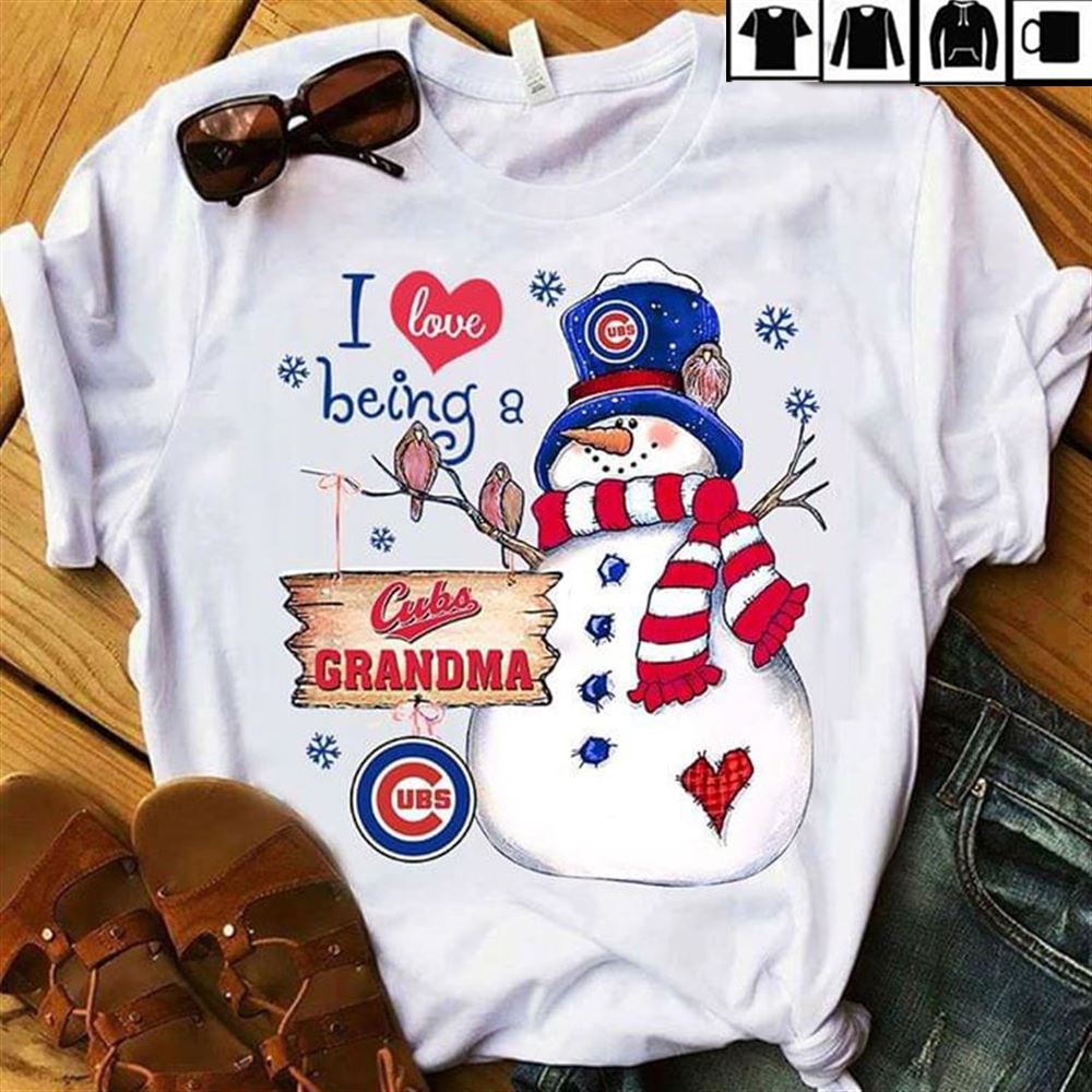 I Love Being A Cubs Grandma Cotton Shirts Cotton Red Size Up To 5xl
