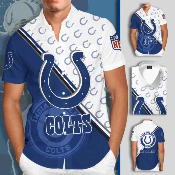 NFL Indianapolis Colts Short Sleeve Dress Shirt