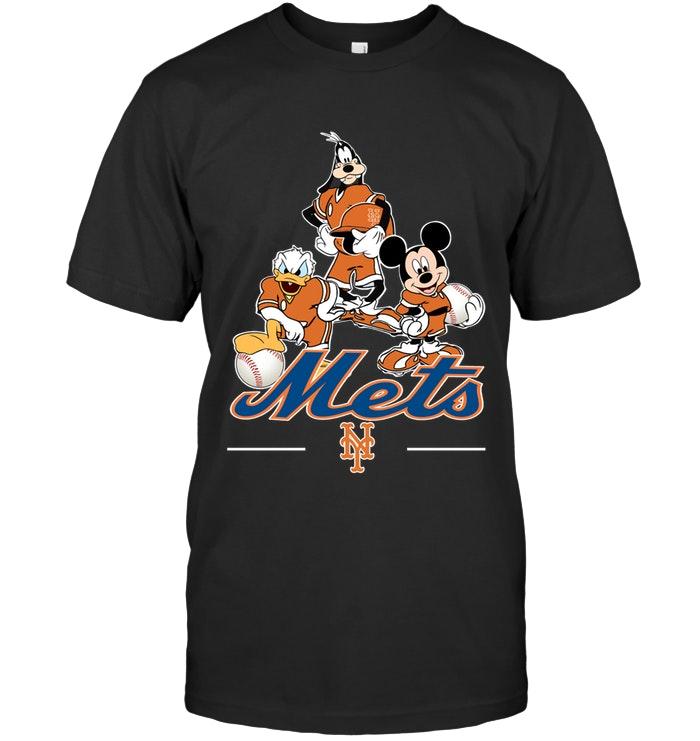 Mlb New York Mets Mickey Donald Goofy Fan Shirt Long Sleeve Size Up To 5xl