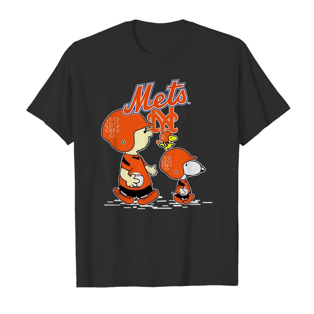 Mlb New York Mets Snoopy Long Sleeve Full Size Up To 5xl