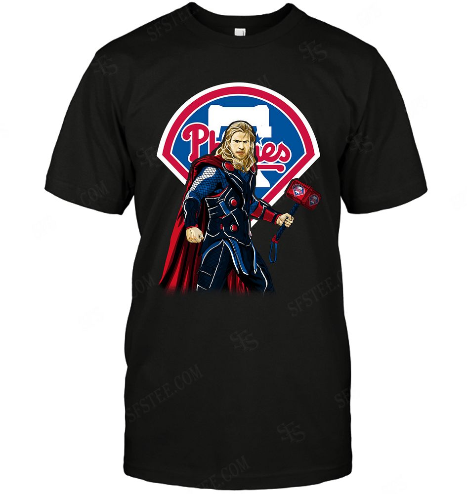 MLB Philadelphia Phillies Thor Dc Marvel Jersey Superhero Avenger Shirt Tshirt For Fan