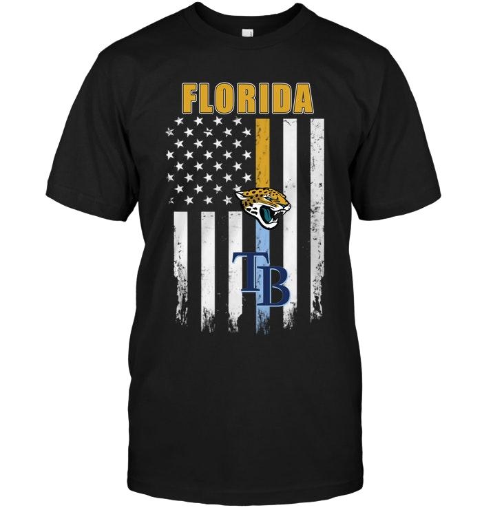 Mlb Tampa Bay Rays Florida Jacksonville Jaguars Tampa Bay Rays American Flag Shirt Long Sleeve Full Size Up To 5xl