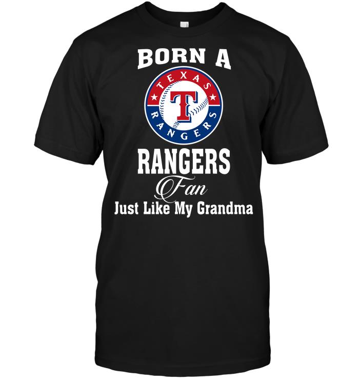Mlb Texas Rangers Born A Rangers Fan Just Like My Grandma Tank Top Size Up To 5xl