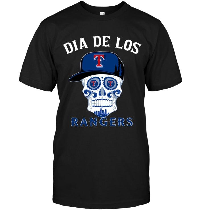 Mlb Texas Rangers Dia De Los Texas Rangers Sugar Skull Poco Loco Shirt Size Up To 5xl