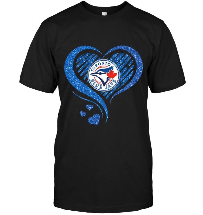 Mlb Toronto Blue Jays Heart Glittering Shirt Size Up To 5xl