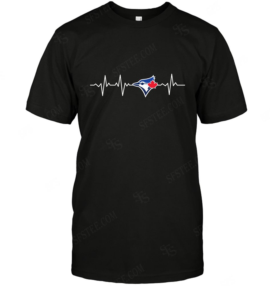 Mlb Toronto Blue Jays Heartbeat With Logo Shirt Size Up To 5xl