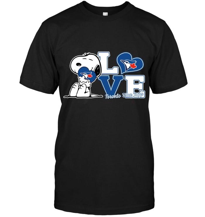 Mlb Toronto Blue Jays Snoopy Loves Toronto Blue Jays Fan Shirt Plus Size Up To 5xl
