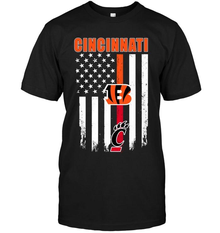 Ncaa Cincinnati Bearcats Cincinnati Cincinnati Bengals Cincinnati Bearcats American Flag Shirt Tshirt Size Up To 5xl