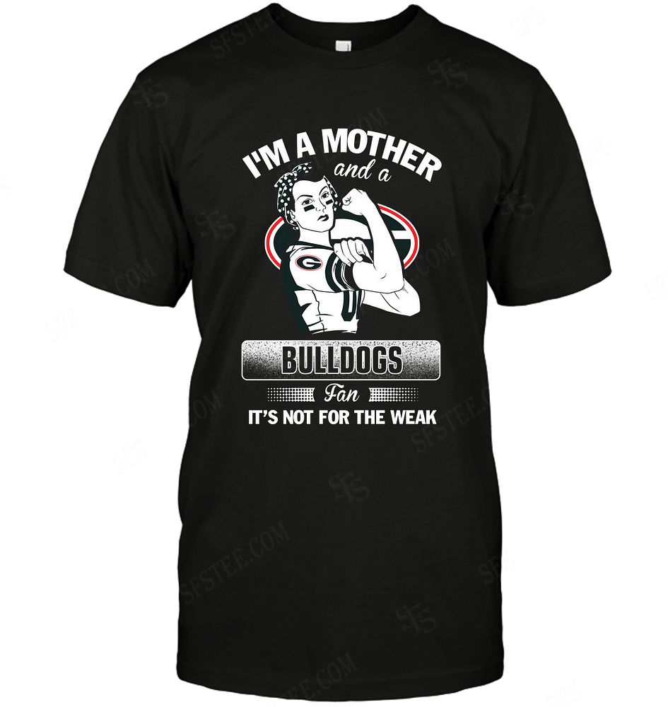 Ncaa Georgia Bulldogs Im A Mother And A Football Fan Tshirt Size Up To 5xl