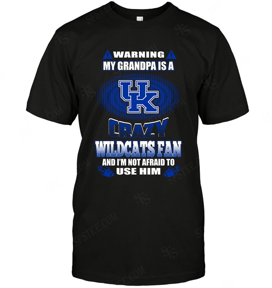 Ncaa Kentucky Wildcats Warning My Grandma Crazy Fan Shirt Plus Size Up To 5xl