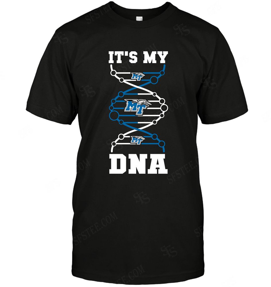 NCAA Middle Tennessee Blue Raiders Its My Dna Long Sleeve Size Up To 5xl