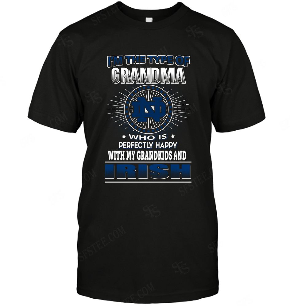 Ncaa Notre Dame Fighting Irish Grandma Loves Grandkids Shirt