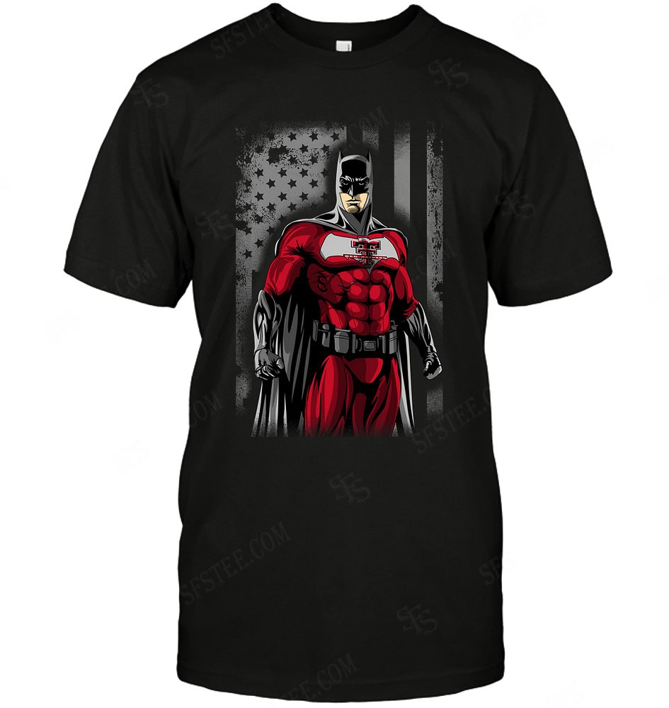 NCAA Texas Tech Red Raiders Batman Flag Dc Marvel Jersey Superhero Avenger Sweater Tshirt For Fan