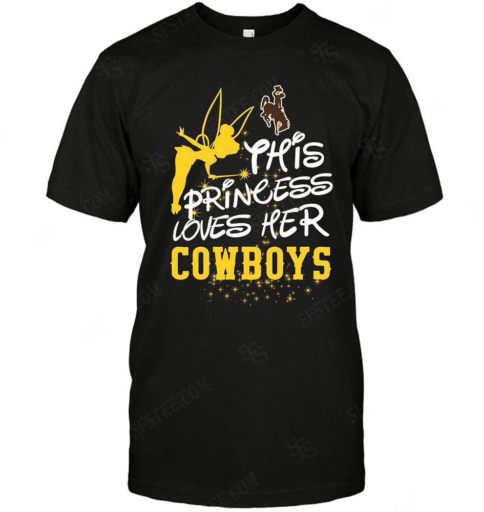 Ncaa Wyoming Cowboys Fairy Disney This Princess Loves Her Team Shirt