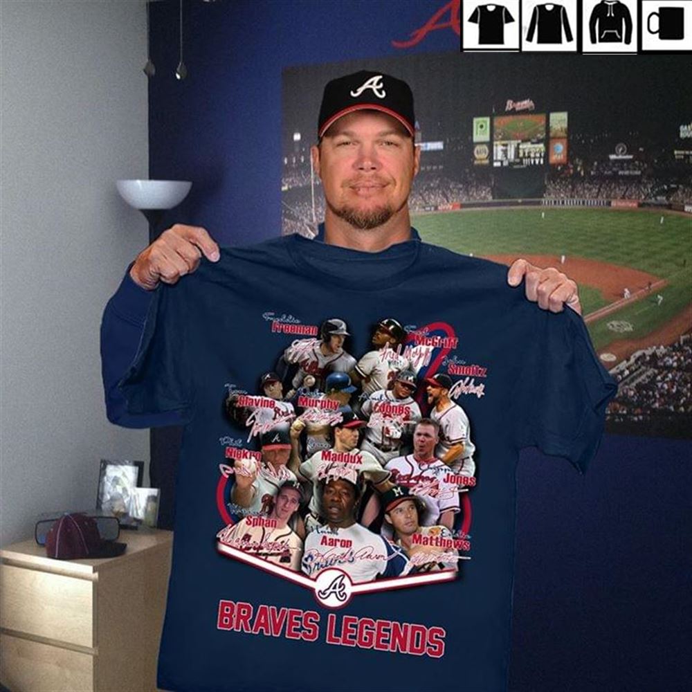 Atlanta Braves Baseball Team Braves Legends T-shirt Hoodie Tank Top Size Up To 5xl