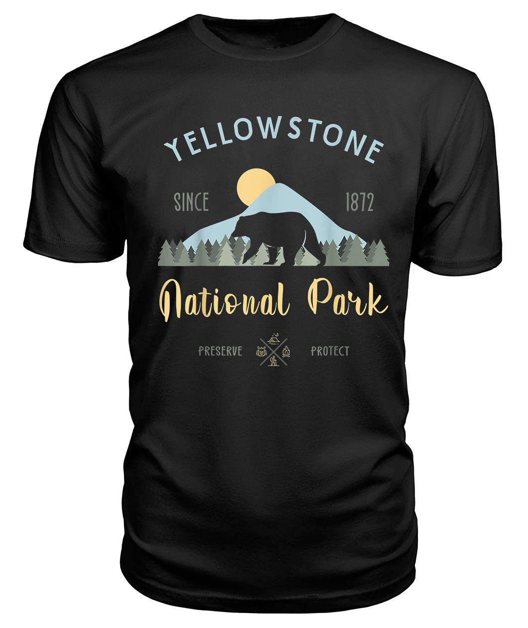 Outdoor National Park Tshirt Yellowstone National Park T-shirt Size Up To 5xl
