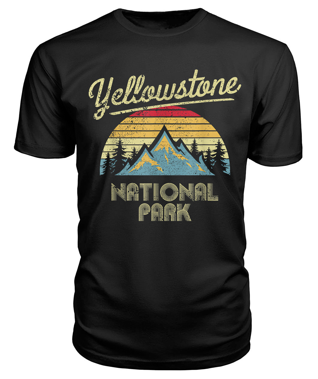 Vintage Retro Yellowstone National Park T-shirt Full Size Up To 5xl