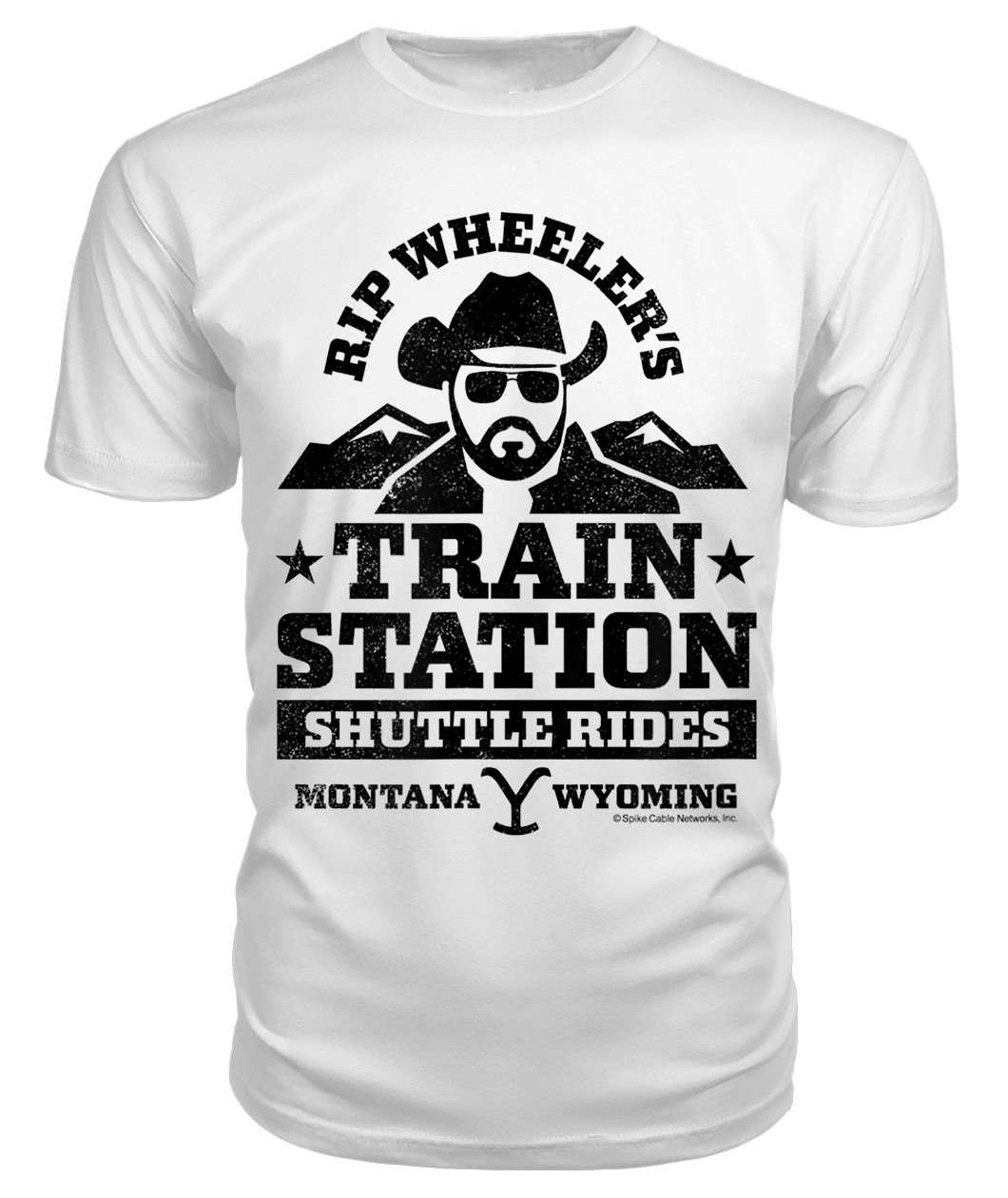 Yellowstone Rip Wheelers Train Station Short Sleeve T-shirt Full Size Up To 5xl