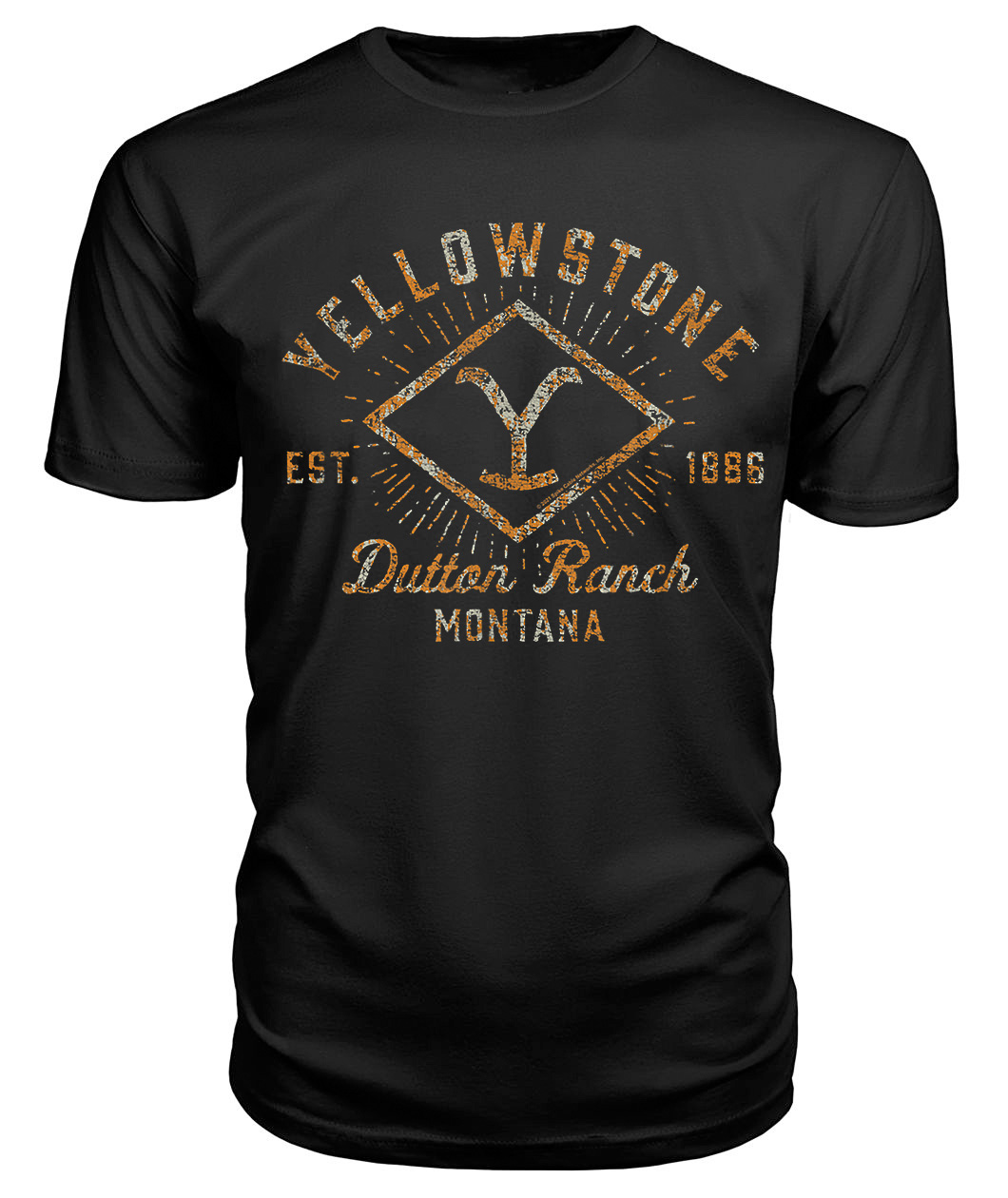 Yellowstone Sunburst Logo Dutton Ranch T-shirt Full Size Up To 5xl