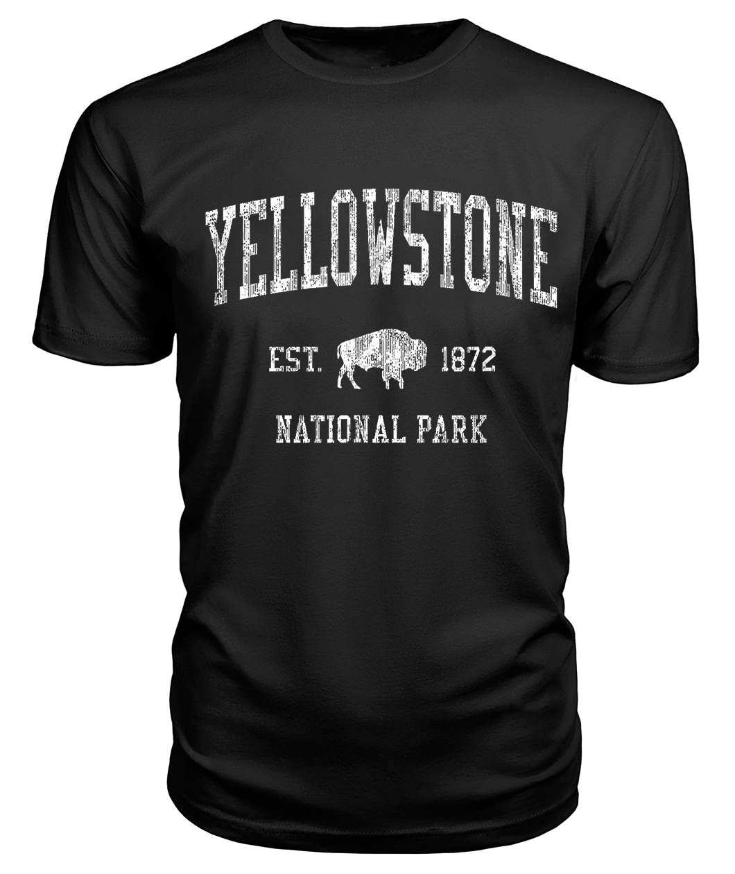 Yellowstone T-shirt Vintage National Park Sports Design Tee Size Up To 5xl