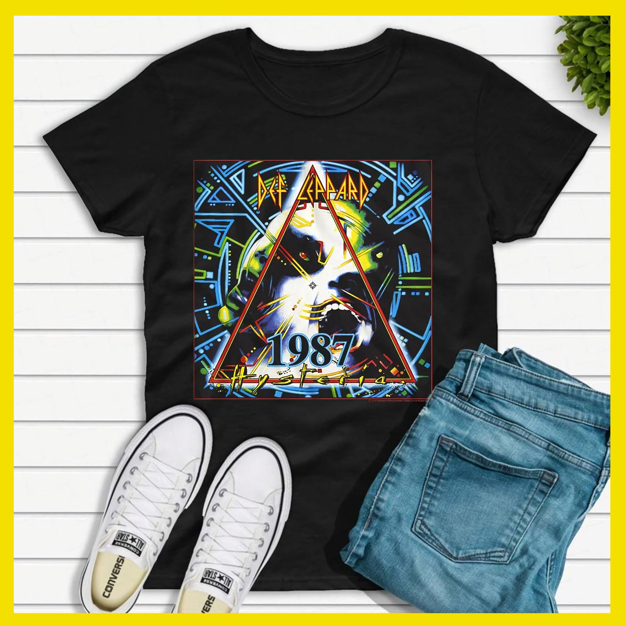 1987 World Tour Def Leppard T-shirt Def Lep'pard Shirt Fan Gifts Def Leppard Tour Shirt Def Leppard Band Tee Def Leppard Vintage Shirt