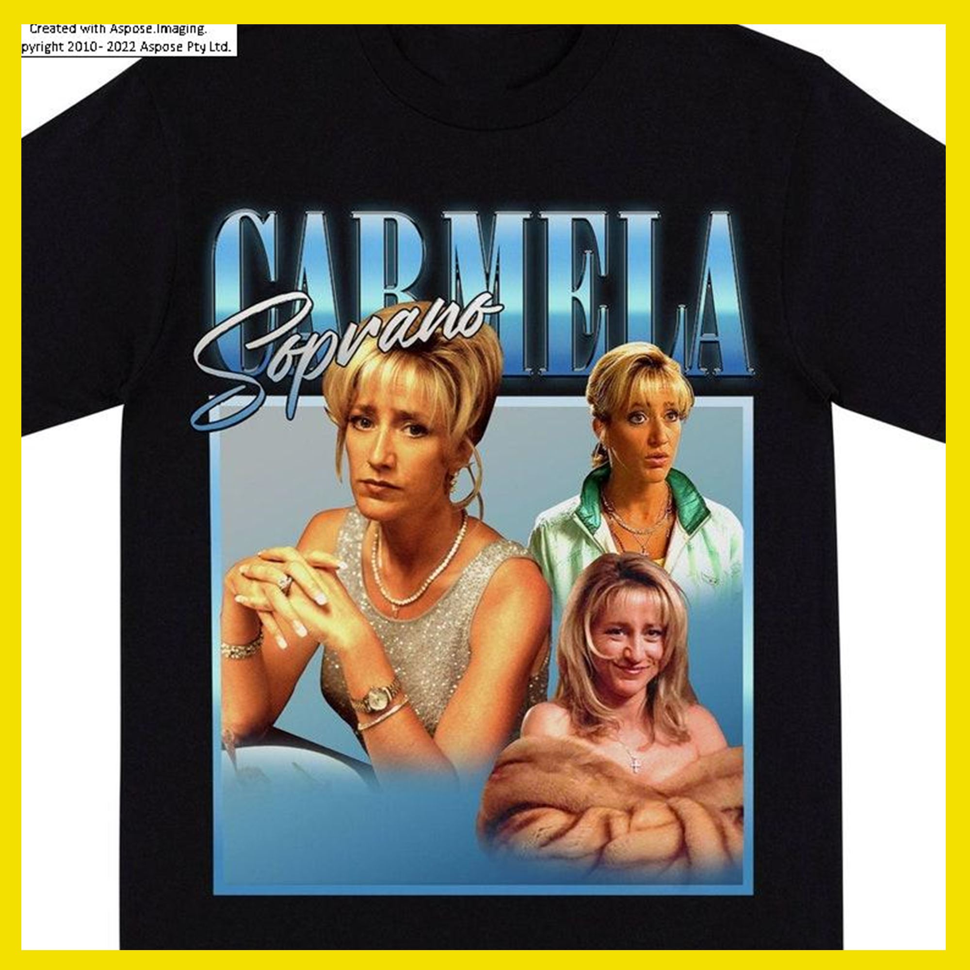 Carmela Soprno Payin'g Homage To Mafia Prints Inspired By Tee Prints Men Women Unisex Autumn Italian American Shirts Fashion