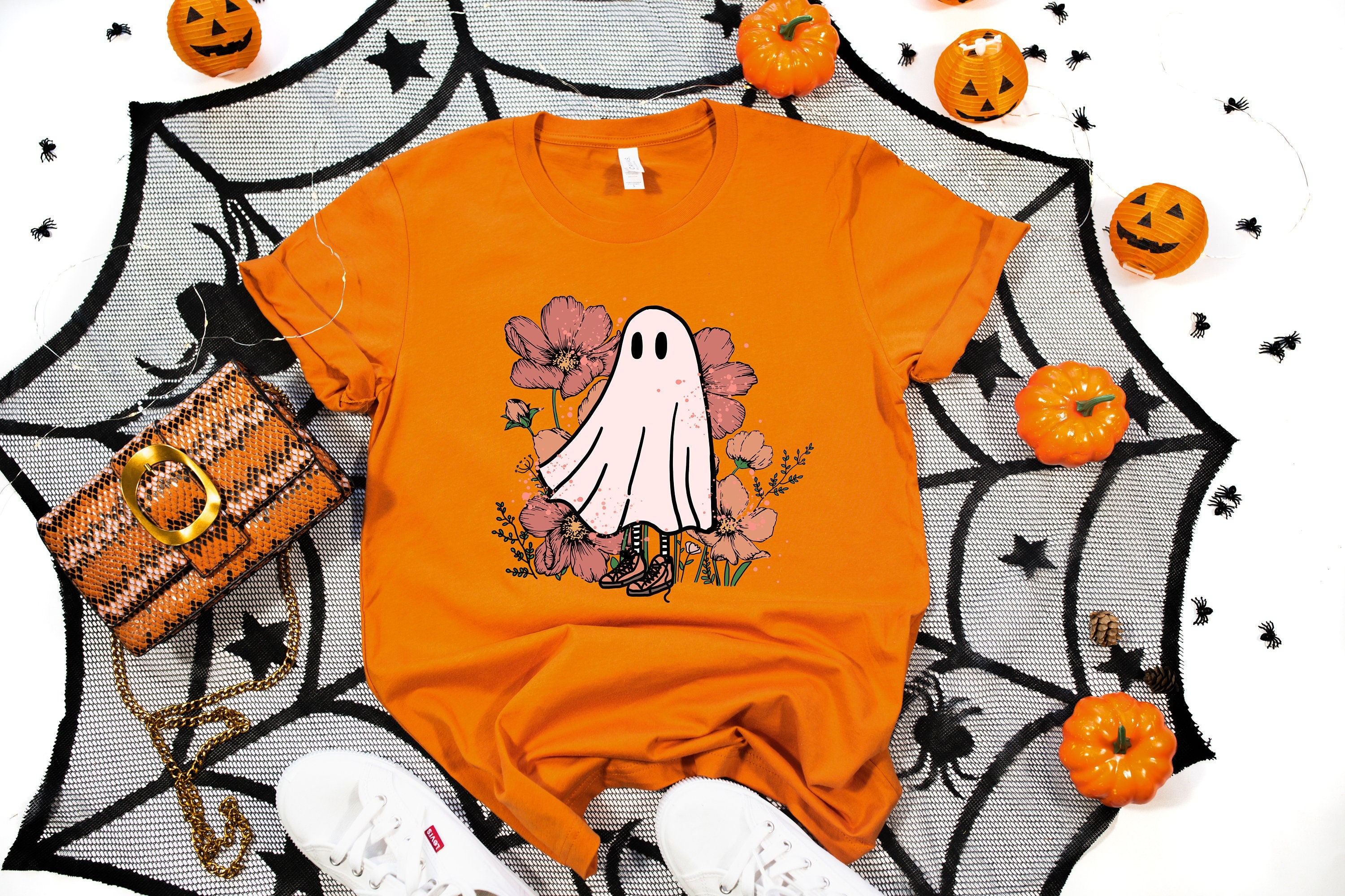 Cute Ghost Halloween Shirt Halloween Shirt Ghost Theme Halloween Shirt Halloween Party Shirttrick Or Treat Shirtspooky Halloween Shirt